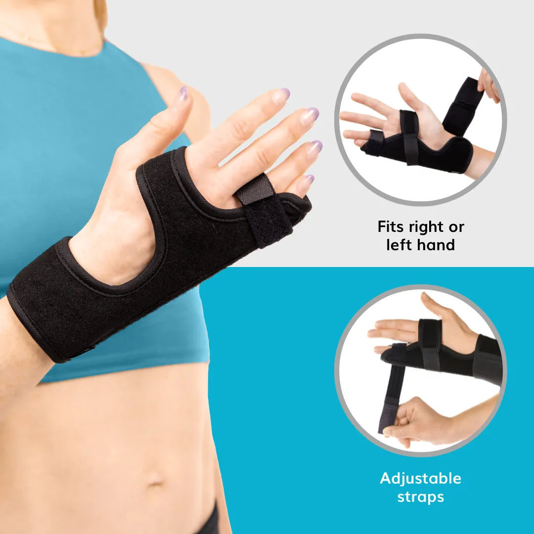 Ulnar Gutter Splint | Hand Brace for Broken Pinky or Ring Finger, Metacarpal and Boxer Fracture Relief