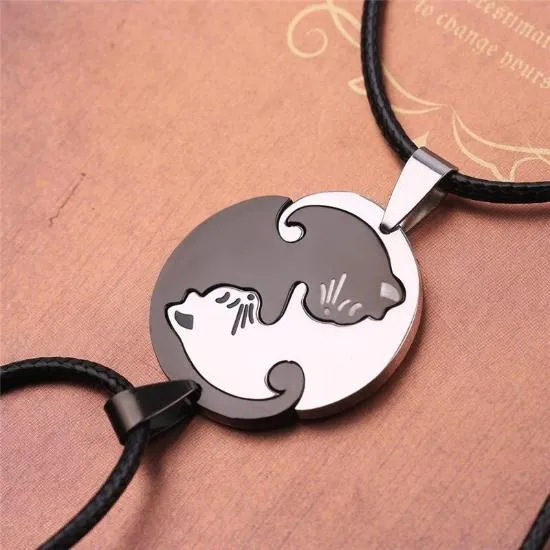 Yin & Yang Meow Necklace